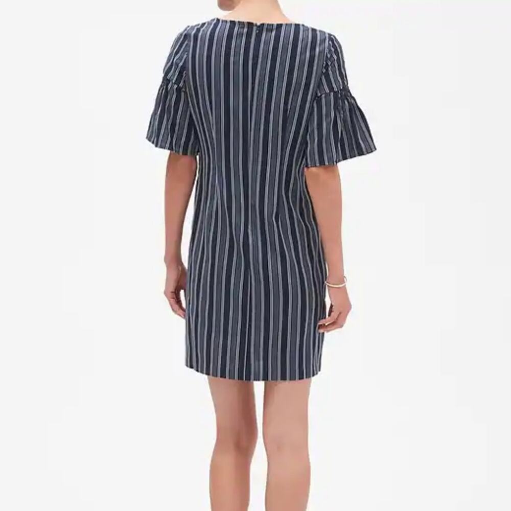 Banana Republic Stripe Smock Sleeve Shift Dress - Picture 4 of 16